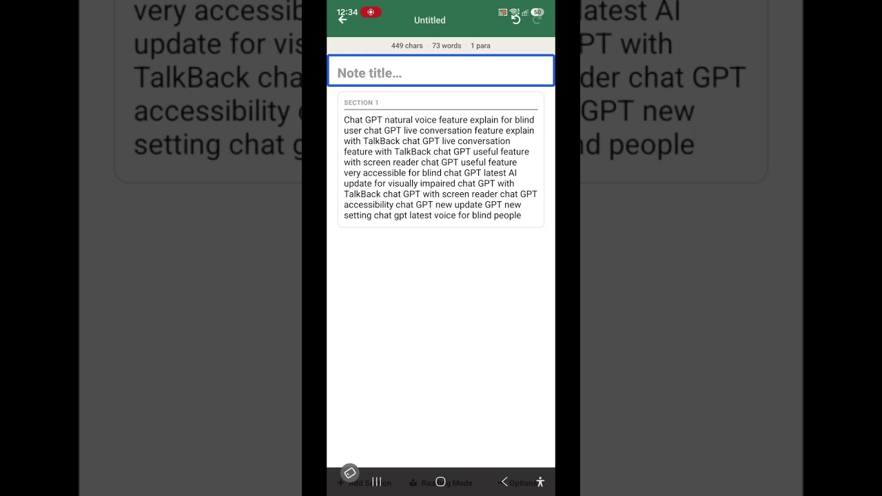 Chat GPT natural live AI voice conversation for blind realistic voices with live AI advanced model