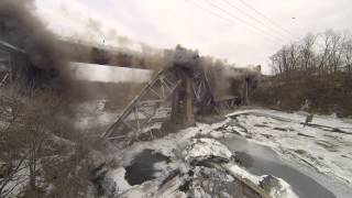 preview picture of video 'Schaghticoke, NY - RT 40 Bridge Demolition over Hoosic River'
