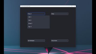 Custom QML Combobox  With Style | Qt Quick Custom Combobox  | QML Dropdown