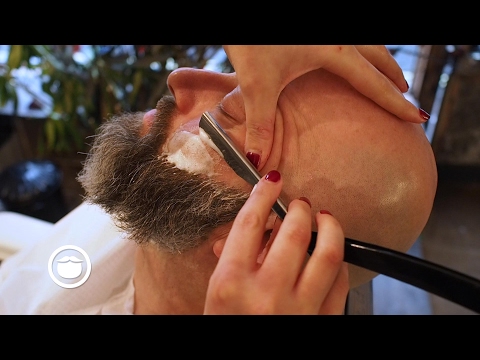 Wet Shave With Maintenance Beard Trim at Barbershop | Cut and Grind Video