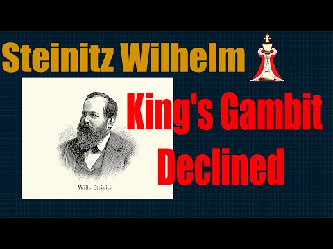 Steinitz, Wilhelm x Baird, David Graham. King's Gambit Declined. 1898.