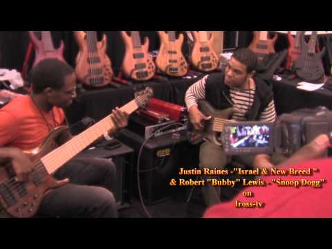 James Ross @ (Bass Men Soloing) - Justin Raines & Robert "Bubby" Lewis - NAMM 2011 - Jross-tv