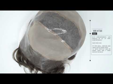 Realistic Men's Full Cap Human Hair Wig | Superhairpieces | W8#720