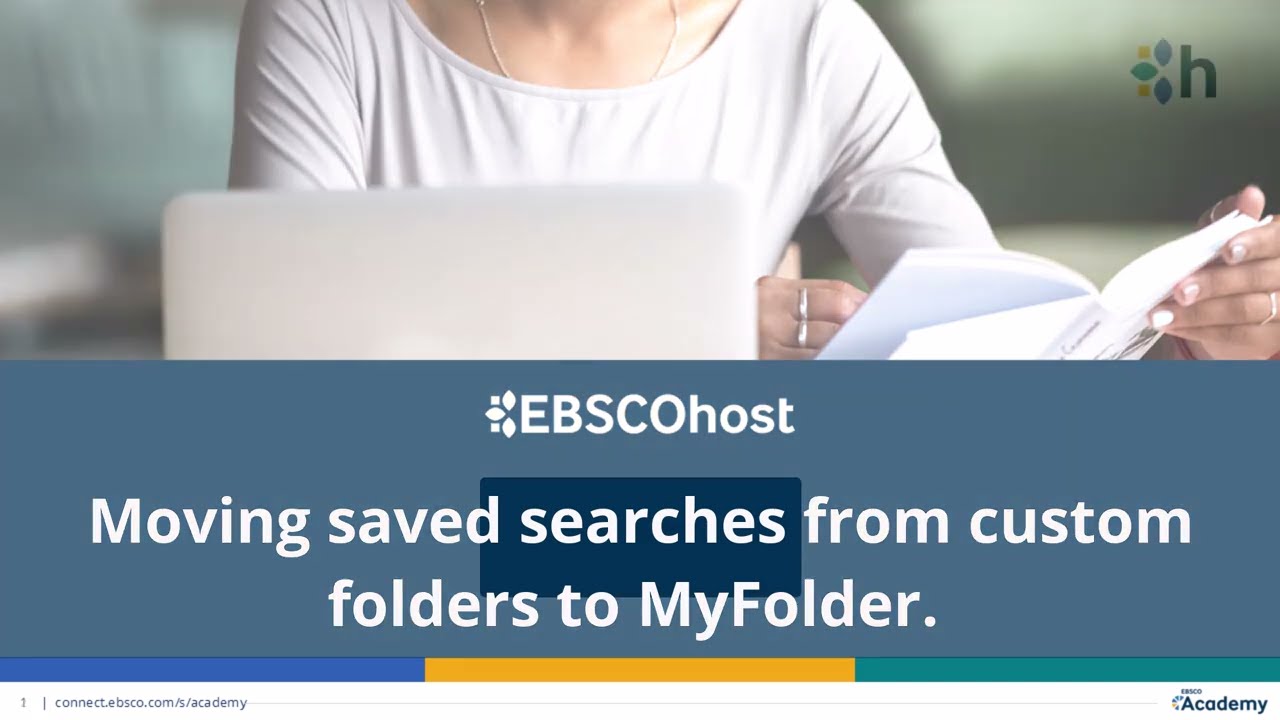 Moving saved searches from custom folders to MyFolder on Classic EBSCOhost