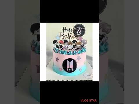 BTS birthday party cake 💜💜@bhaswaticuteworld6978