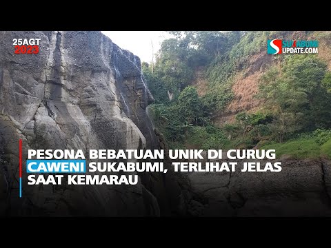 Pesona Bebatuan Unik di Curug Caweni Sukabumi, Terlihat Jelas saat Kemarau