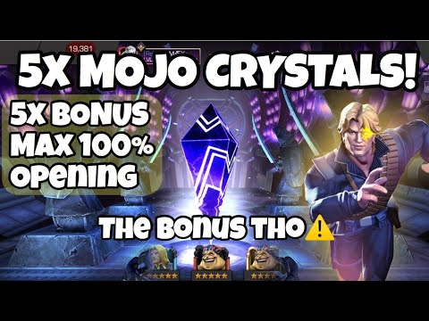 10ish MOJO CAVALIER CRYSTAL OPENING. 100% MAX OPENING