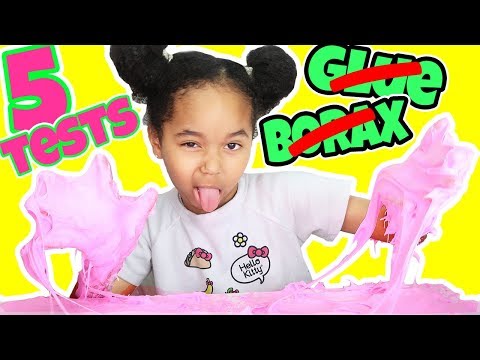 Challenge: VERITY teste 5 recettes de SLIME SANS COLLE, SANS BORAX, SANS LIQUIDE pour LENTILLES !!