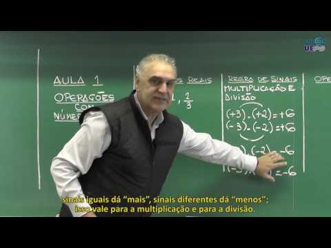 Matemática Básica - Aula 1 - Operações com Números Reais - Prof. Luiz Fernando Schimidt