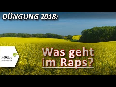 Rapsanbau - Stickstoffbedarfswert im Frühjahr berechnen! Dünger streuen - das geht beim Raps!