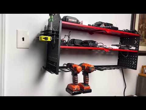KAFAHOM Power Tool Organizer, Charger Station with Organizer for your Drills and More!