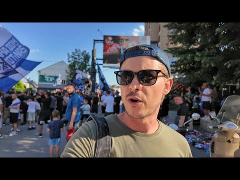 Fans, gypsies, police – arrived in Raska. A daring hitchhiking journey through Serbia. #serbia #t...