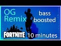Fortnite OG Remix BASS BOOSTED + pitched down -3