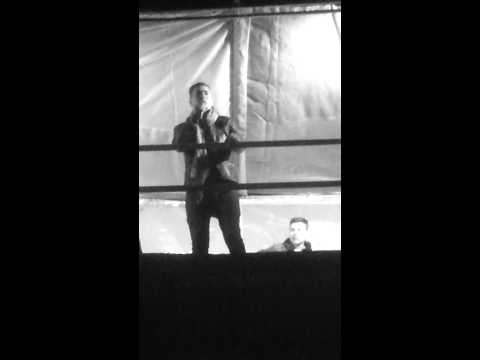 Karl Michael sings No more i love yous Rotherham christmas lights 2013