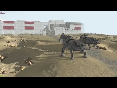 WOLFFE Attacks CITY WALLS and takes GRIEVOUS Hostage-  Men of War: Star Wars Mod Battle Simulator