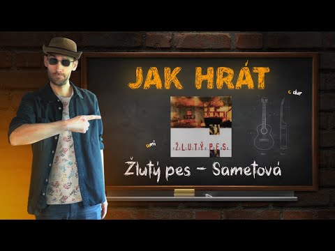 Jak hrát píseň SAMETOVÁ od kapely Žlutý pes | Lekce kytary pro začátečníky