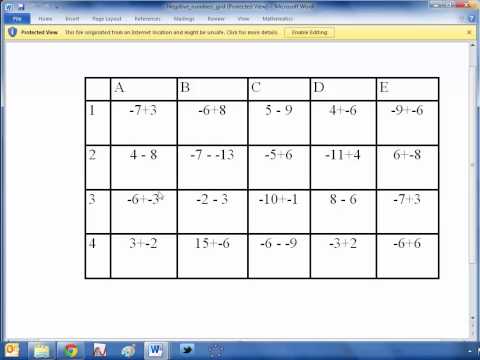 TES Maths ROTW 8 - Grid Games