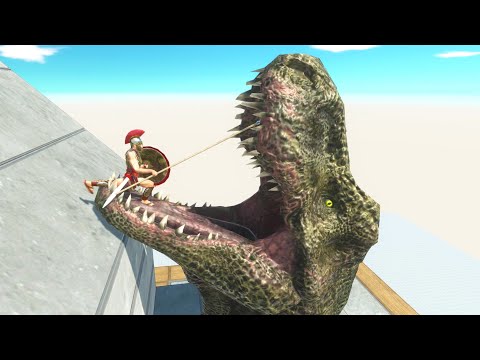 T-rex Head Crazy Slow-Motion Eating - Animal Revolt Battle Simulator