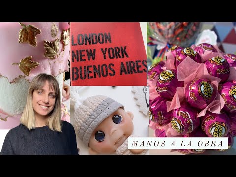 Manos a la Obra Tv 2022 Programa 24  Torta Dorada y Rosa Topiarios Golosinas Cuadros Modelado Sellos