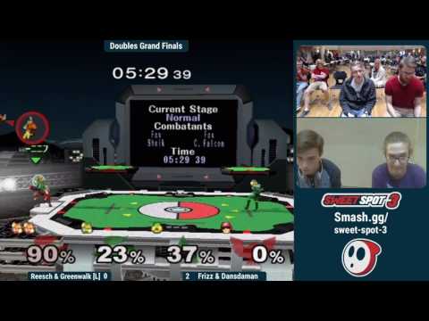 Sweet Spot 3 SSBM - Bobby Frizz & Dansdaman Vs. Reesch & Greenwalk - Doubles Grand Finals