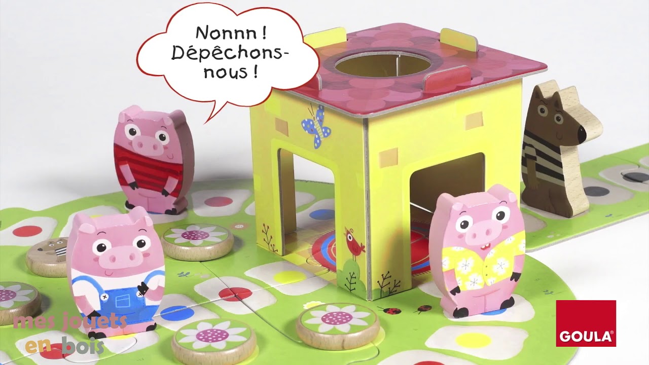 Jeu de société en bois - Le grand méchant loup