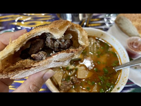 NYC: Uzbek Food by Bukharan Jews @ Chaikhana Sem Sorok in Rego Park, Queens , Lamb Samsa & Lagman