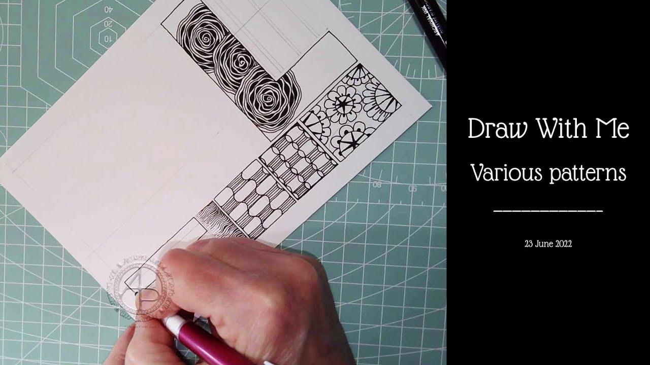 #DrawWithMe - Various Patterns #tanglepatterns