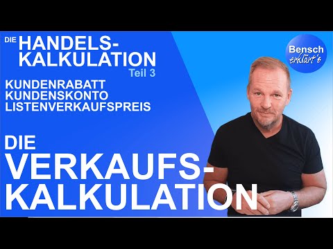 Commercial Calculation - Step by Step (3): The Sales Calculation