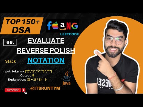 66 Evaluate Reverse Polish Notation Stack Top 150 Dsa Leetcode Java