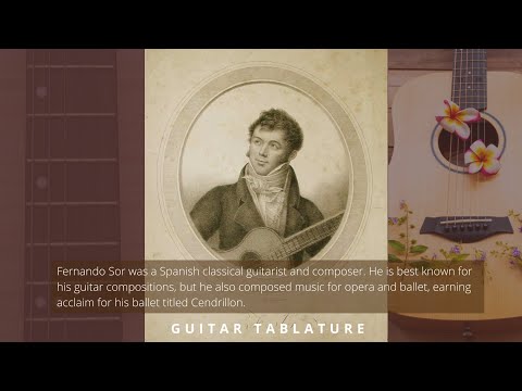 Guitar TAB - Fernando Sor : Opus 60 No 2 | Tutorial Sheet Lesson #iMn