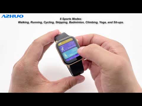 KW76 1.75" Large Touch Screen Smartwatch Heart Rate Blood Pressure Fitness Sport Smart Watch KW76