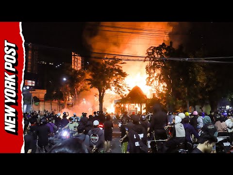 Protesters in Indonesia BURN Government Buildings to the Ground Amid Civil Unrest