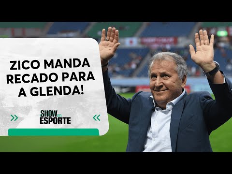 Zico manda mensagem para Glenda no retorno ao Show do Esporte