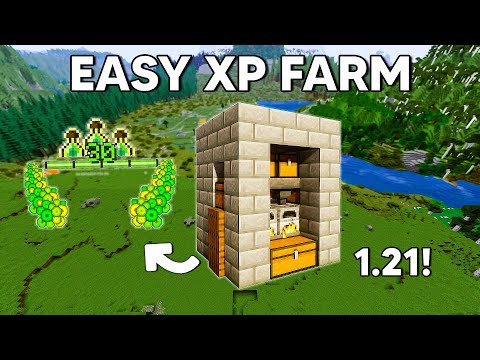 EASY BEST XP Farm in Minecraft 1.21 For Starter World!