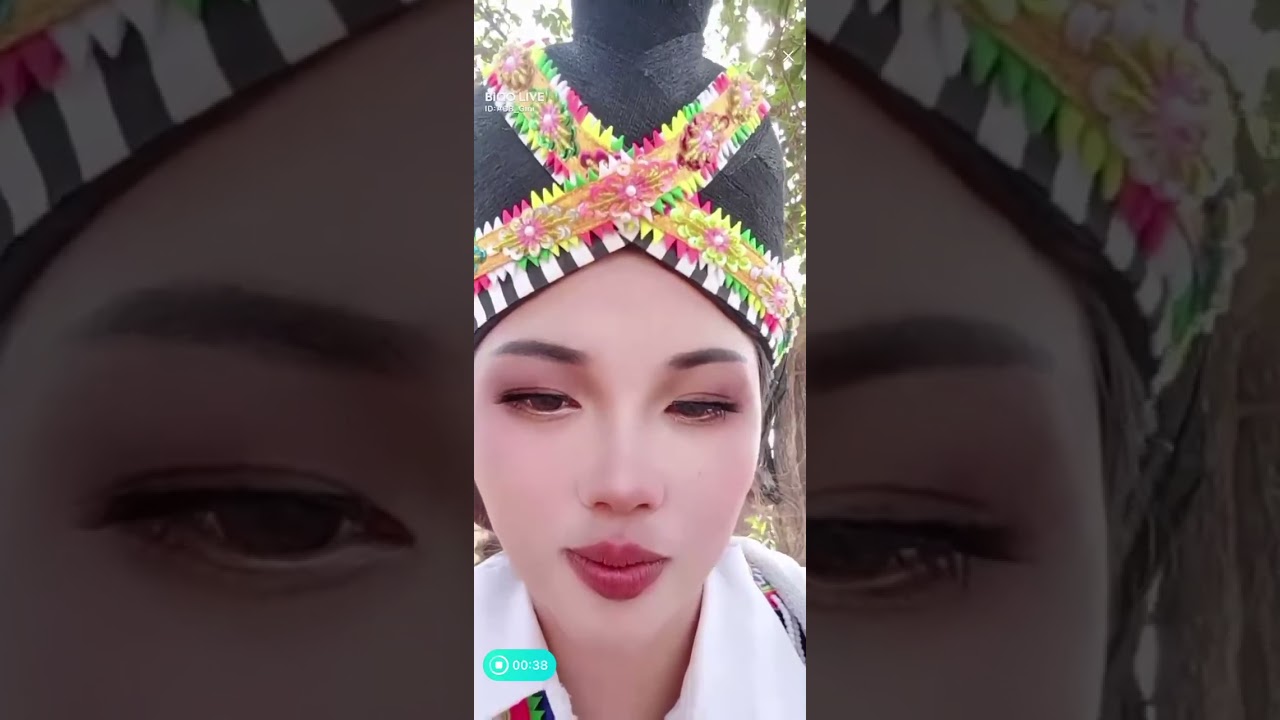 Folk Costume of Hmong People in Laos on New Year for Bigo Live