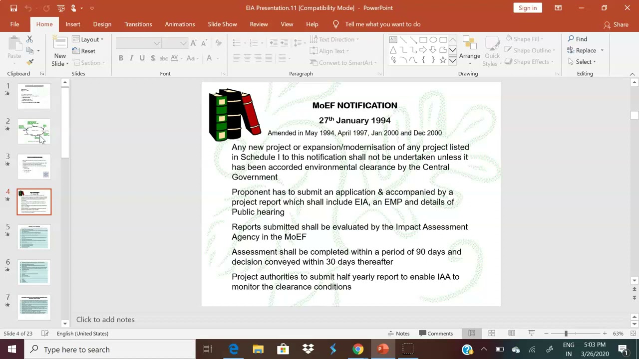Introduction to Environmental Impact Assessment (EIA) Part-01