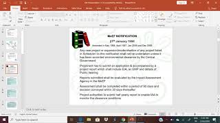 Introduction to Environmental Impact Assessment (EIA) Part-01