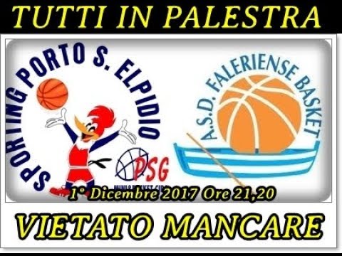 Tutti in Palestra - Sporting Club PSE vs Faleriense BK 01/12/2017 Promz. Masch.