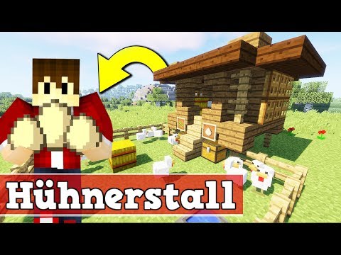 Wie baut man eine funktionierende Hühnerfarm in Minecraft | Minecraft Hühnerfarm bauen deutsch