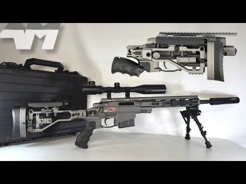 Ares MSR303 Quick Takedown Airsoft Sniper Rifle / Titanium / MSR-021