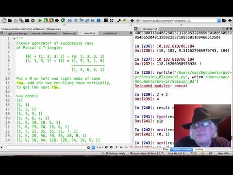 Pascals Triangle Using Python Generator Syntax