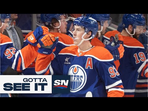 Gotta See It: Oilers' Ryan Nugent-Hopkins Buries Top-Shelf Wrister In 1,000th Game