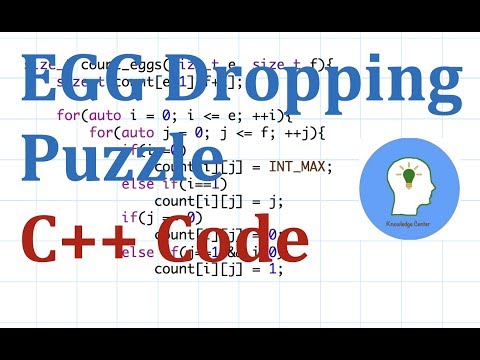 Egg Dropping Puzzle C Code | Dynamic Programming | Part 2