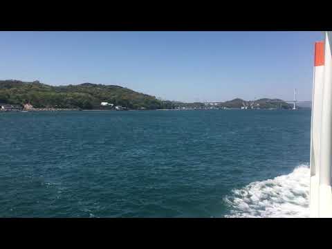 せきぜん渡船 船窓 今治港&rarr;岡村港/ フェリー(第二せきぜん) 今治港1200発