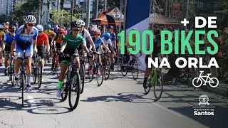 Campeonato Santista de Ciclismo garante emoção e colorido na orla deste domingo