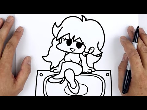HOW TO DRAW NEO GIRLFRIEND | Friday Night Funkin (FNF) - Easy Step By Step Tutorial For Beginners