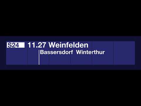 SBB Einfahrtsdurchsage • S24 nach Weinfelden