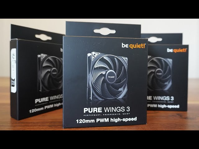 Vídeo relacionado con be quiet! Pure Wings 3 L?fter, PWM, High-Speed - schwarz, 120mm, 3er-Pack