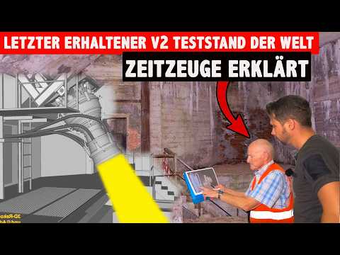 Last V2 rocket test stand in the world 40 meter deep underground bunker system for fuel