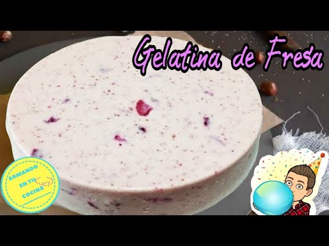 Gelatina De Fresa Con Leche Condensada Video